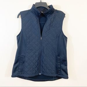 Fila | Quilted Black Vest